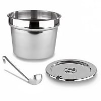 Server Inset, 8 1/2in, 7 qt, SS Vegetable Inset (84031) thumbnail 3