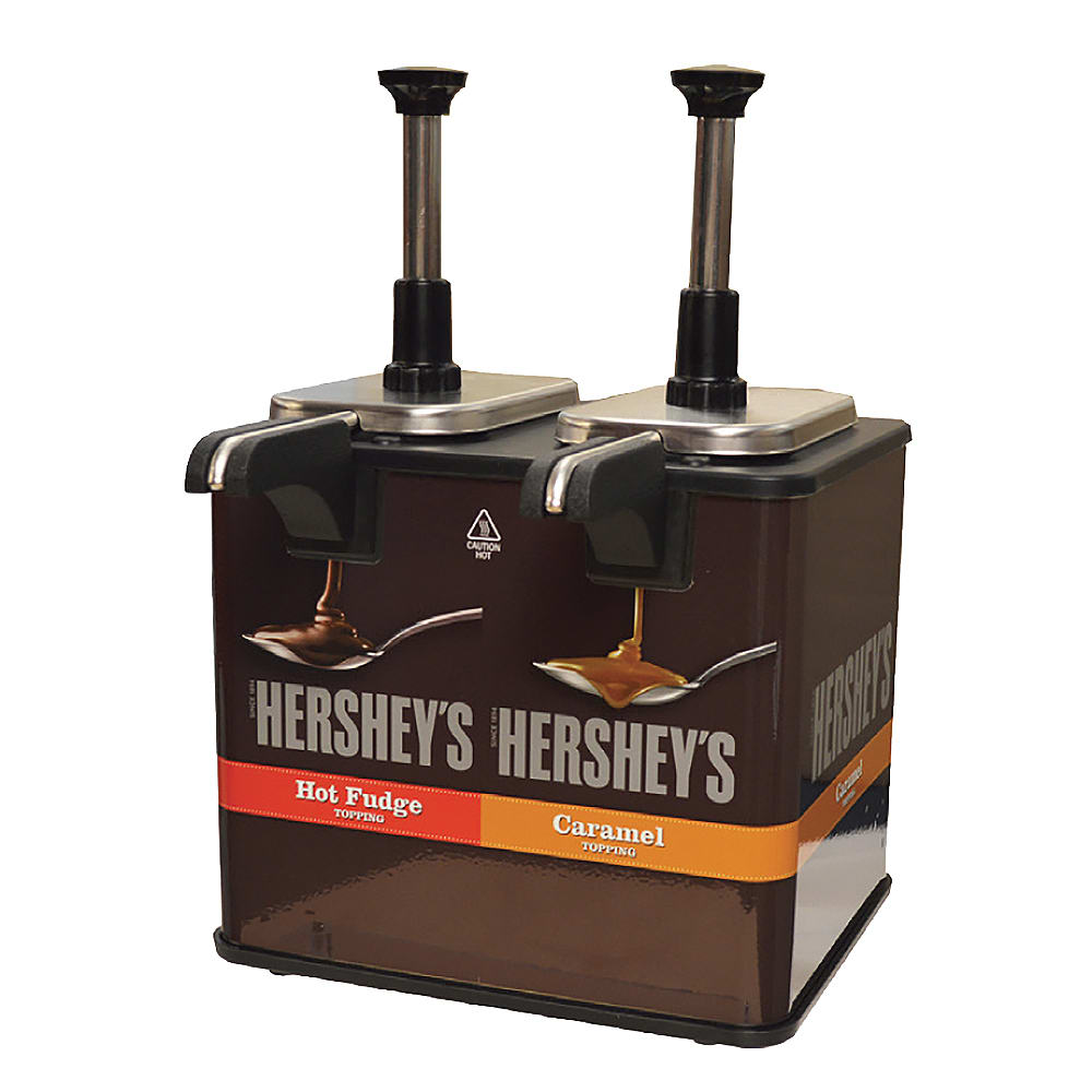 Server 96 oz All Purpose Topping Warmer for Hershey's Pouches - (2) 1/8 oz Increments, 120v (84969)