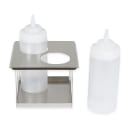 Server Squeeze Bottle Holder, Twin Unit w/ (2) 16 oz Bottles, SS (86829) thumbnail 3
