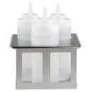 Server Squeeze Bottle Holder, Triple Unit w/ (3) 16 oz Bottles, SS (86831) thumbnail 2