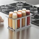 Server Squeeze Bottle Holder Set w/ 8 Bottles, Lids, Open Frame, Stainless (86996) thumbnail 2