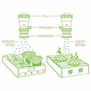 Server Salt Seasoning Dispenser - 10 oz Capacity, 4" spread pattern, Polysulfone (87100) thumbnail 6