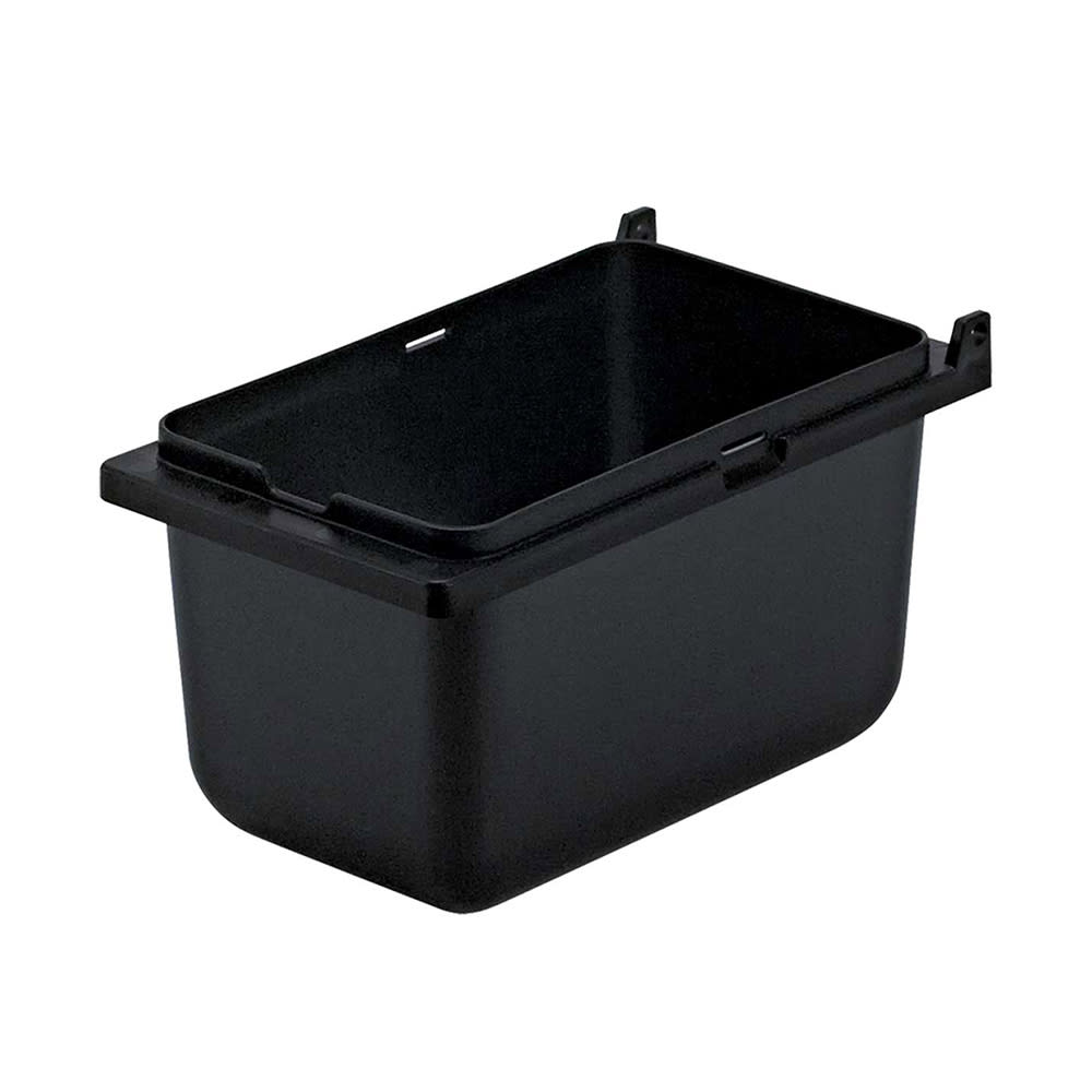 Server 1/9 Size Plastic Jar for Server Mini Rails, Lid Not Included, 3 1/2"D, Black (87202)