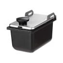 Server 1/9 Size Plastic Jar for Server Mini Rails, Lid Not Included, 3 1/2"D, Black (87202) thumbnail 2
