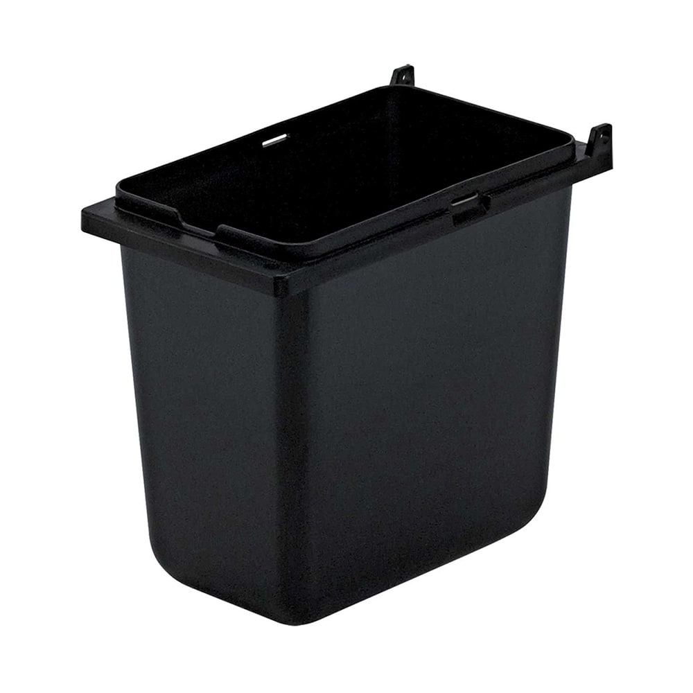Server 1/9 Size Plastic Jar for Server Mini Rails, Lid Not Included, 6"D, Black (87203)