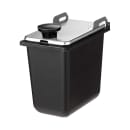 Server 1/9 Size Plastic Jar for Server Mini Rails, Lid Not Included, 6"D, Black (87203) thumbnail 2