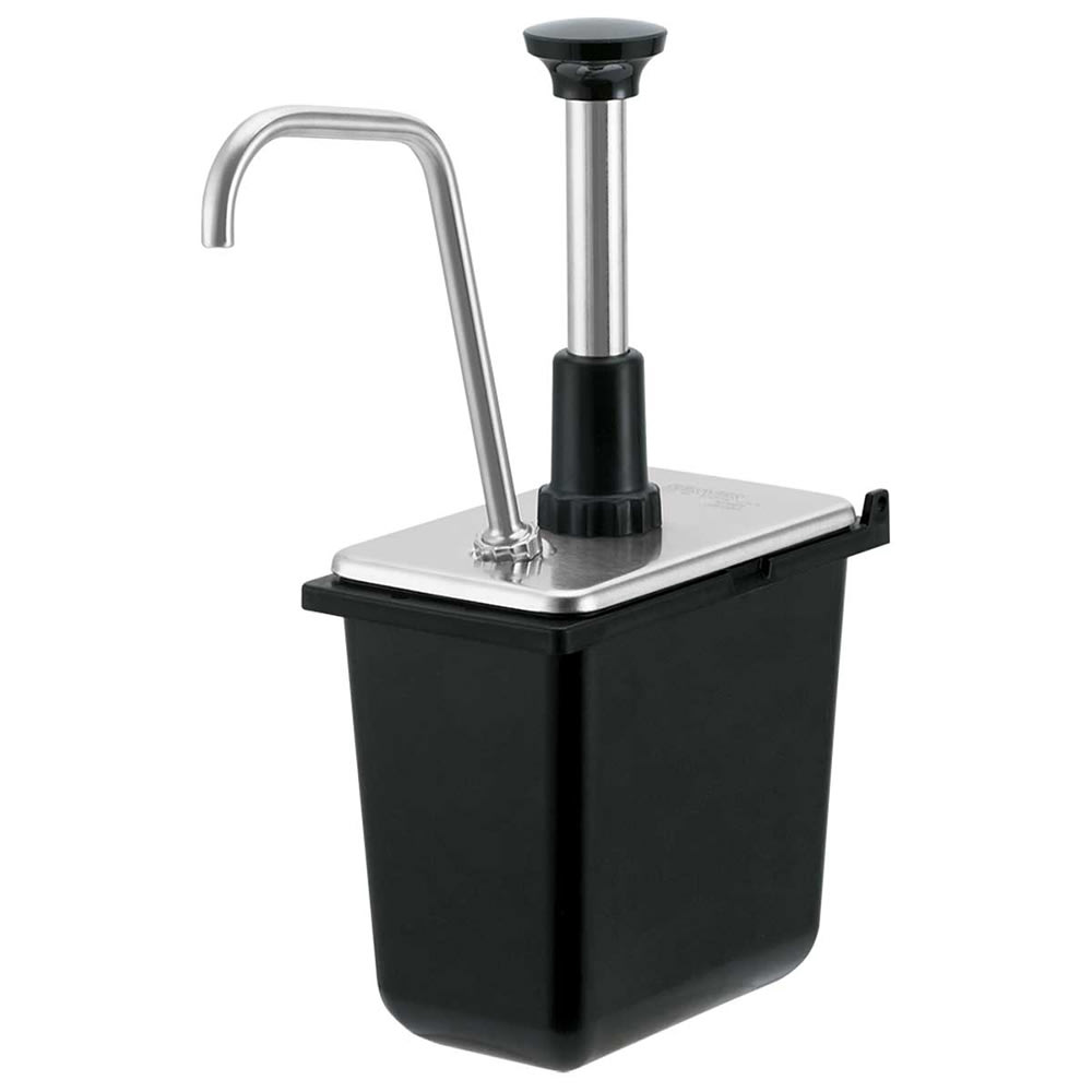 Server Pump Style Condiment Dispenser w/ (1) Jar Pump, (1) oz Stroke, Stainless (87300)