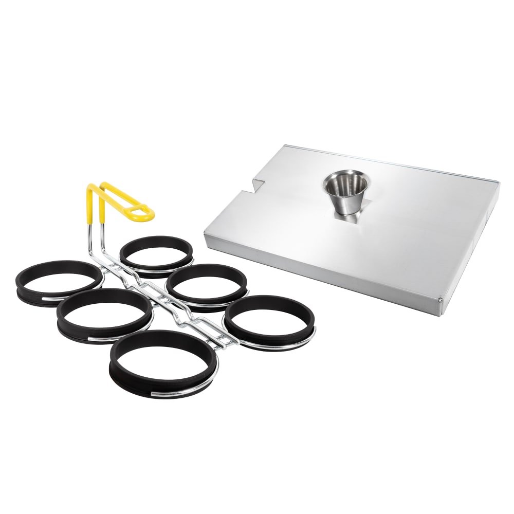 Prince Castle 122-043Y 3 3/4" Round In Line Egg Ring w/ Cover