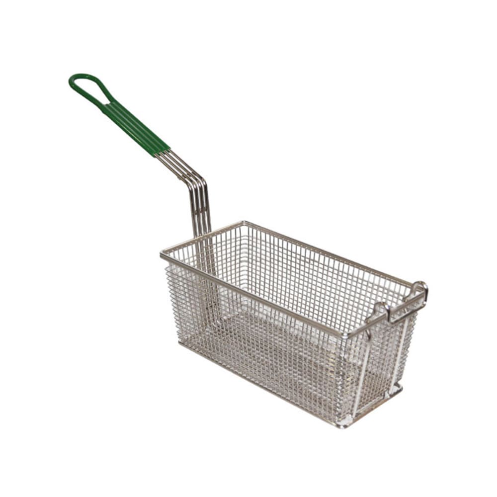 Prince Castle 678-P Fryer Basket w/ Coated Handle & Front Hook, 13 1/4" x 6 1/2" x 5 4/5"