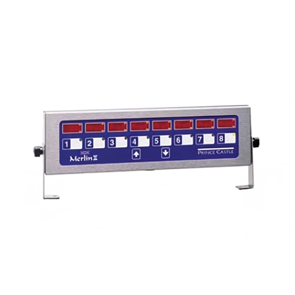 Prince Castle 740-T88H 8 Channel Multi-Display Horizontal Electric Timer, Bold LCD Readout