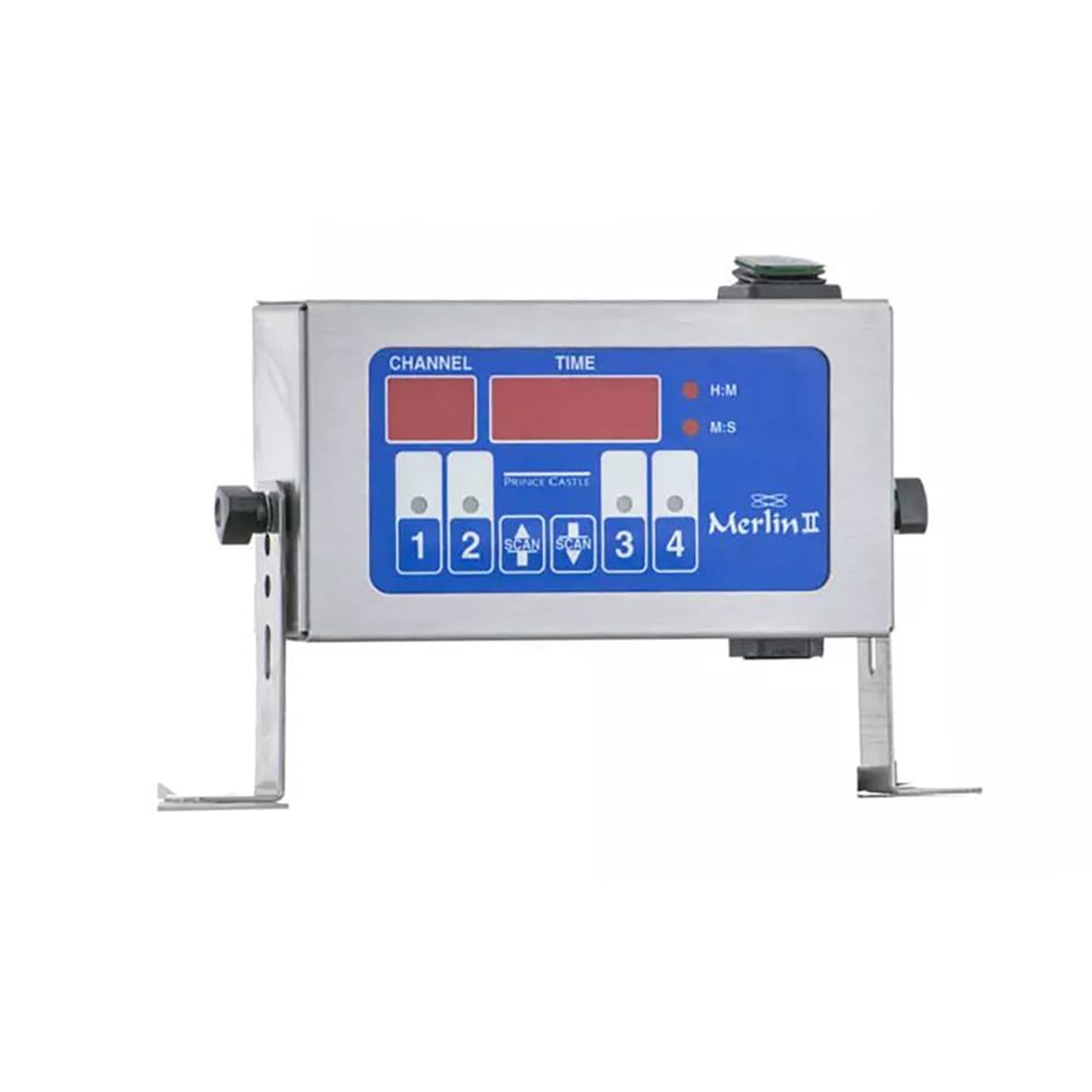 Prince Castle 741-T4 4 Channel Electric Timer, Single Display,  6 ft Cord, 120v