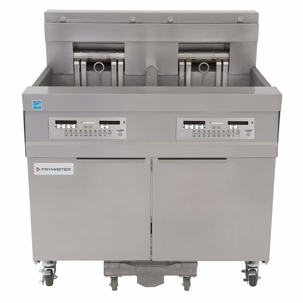 Frymaster 21814EF Electric Fryer - (2) 60 lb Vats, Floor Model, 208v/3ph