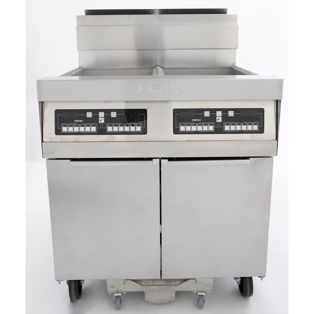 Dean 2FPRG50T Gas Fryer - (2) 50 lb Vats, Floor Model, Liquid Propane