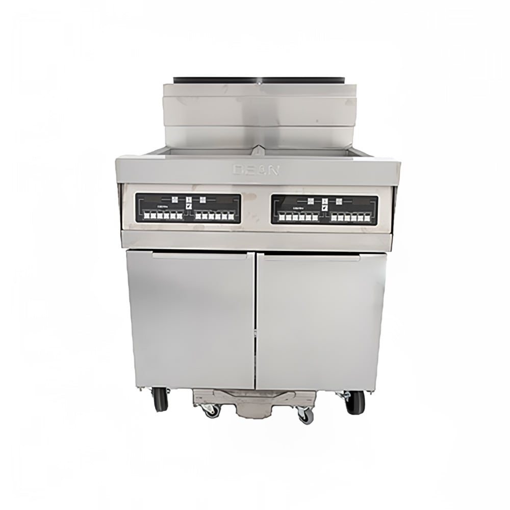 Dean 4FPRG50T Gas Fryer - (4) 50 lb Vats, Floor Model, Natural Gas