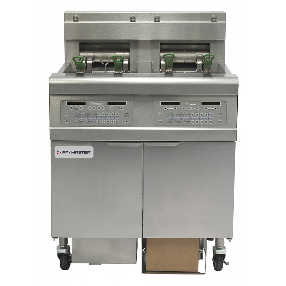 Frymaster FPEL214CA Electric Fryer - (2) 30 lb Vats, Floor Model, 208v/1ph