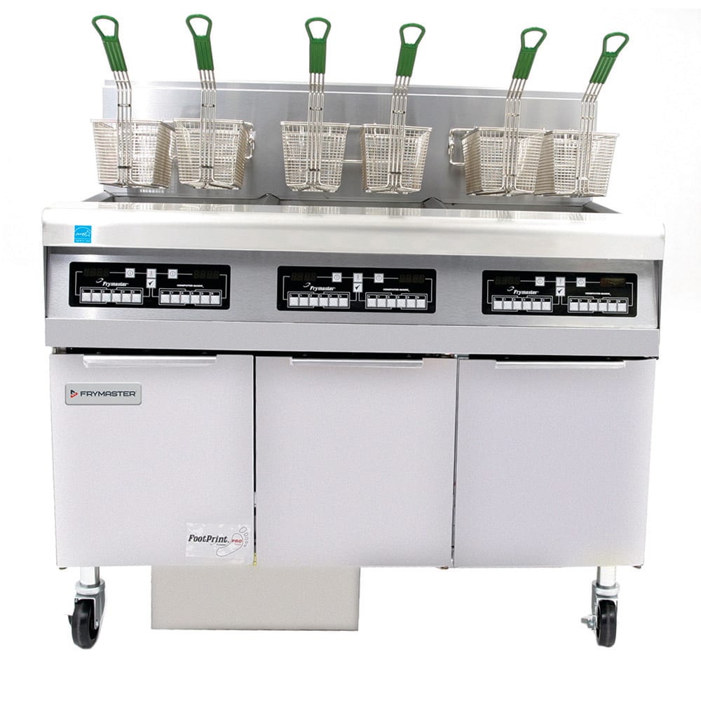 Frymaster FPPH355 Gas Fryer - (3) 50 lb Vats, Floor Model, Liquid Propane