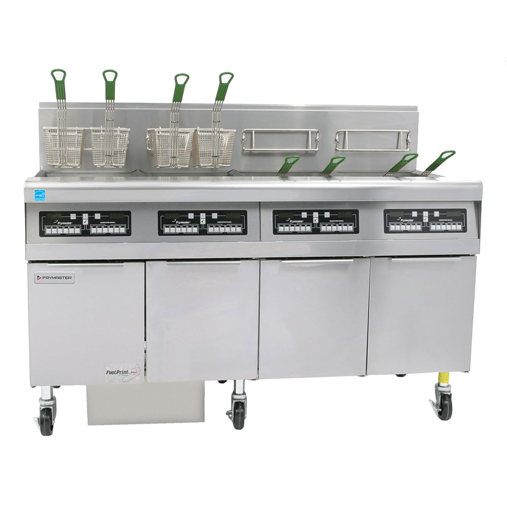 Frymaster FPPH455 Gas Fryer - (4) 50 lb Vats, Floor Model, Liquid Propane