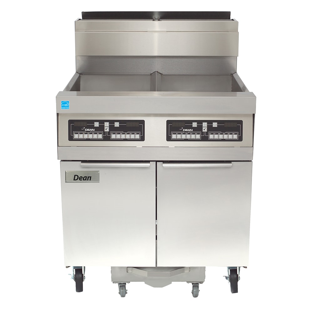 Dean SCFD360G Gas Fryer - (3) 75 lb Vats, Floor Model, Natural Gas