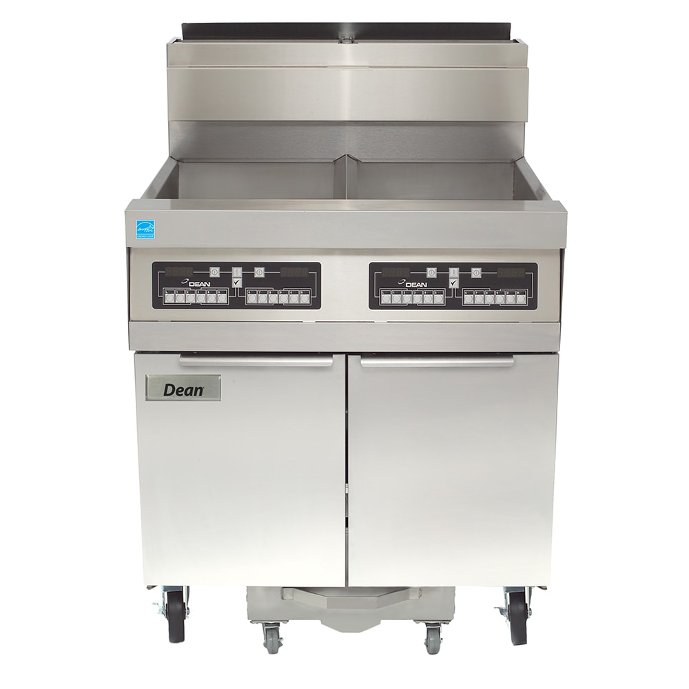 Dean SCFD460G Gas Fryer - (4) 75 lb Vats, Floor Model, Liquid Propane