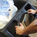 Rubbermaid FG101100BLA Trash Cart w/ 600 lb Max Load Capacity, Black thumbnail 5