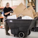 Rubbermaid FG101100BLA Trash Cart w/ 600 lb Max Load Capacity, Black thumbnail 6