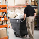 Rubbermaid FG101100BLA Trash Cart w/ 600 lb Max Load Capacity, Black thumbnail 7