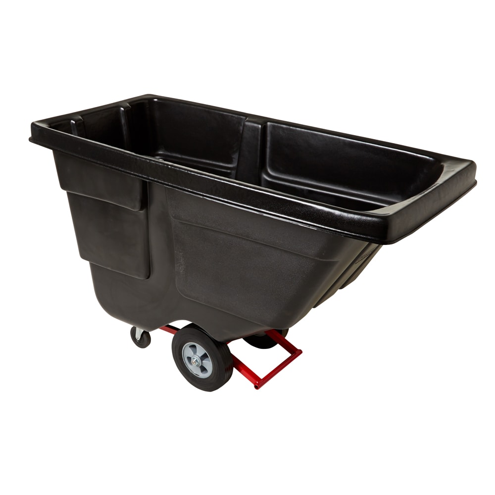 Rubbermaid FG130400BLA 1/2 cu yd Trash Cart w/ 450 lb Capacity, Black