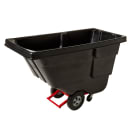 Rubbermaid FG130400BLA 1/2 cu yd Trash Cart w/ 450 lb Capacity, Black thumbnail 2
