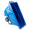 Rubbermaid FG130573BLUE 1/2 cu yd Trash Cart w/ 750 lb Capacity, Blue thumbnail 2