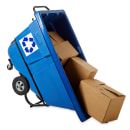 Rubbermaid FG130573BLUE 1/2 cu yd Trash Cart w/ 750 lb Capacity, Blue thumbnail 6