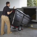 Rubbermaid FG131400BLA 1 cu yd Trash Cart w/ 850 lb Capacity, Black thumbnail 3