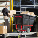 Rubbermaid FG131600BLA 1 cu yd Trash Cart w/ 2100 lb Capacity, Black thumbnail 3