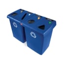 Rubbermaid 1792372 92 gal Multiple Material Recycle Bin - Indoor, Multiple Sections thumbnail 2