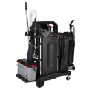 Rubbermaid 1861427 Compact Janitor Cart w/ Dome Top, Black thumbnail 3