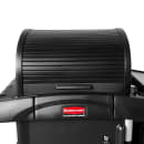 Rubbermaid 1861427 Compact Janitor Cart w/ Dome Top, Black thumbnail 4