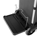 Rubbermaid 1861427 Compact Janitor Cart w/ Dome Top, Black thumbnail 7