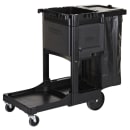 Rubbermaid 1861430 Janitor Cart w/ Locking Cabinet, Black thumbnail 2