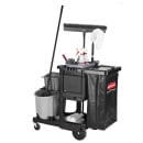 Rubbermaid 1861430 Janitor Cart w/ Locking Cabinet, Black thumbnail 5