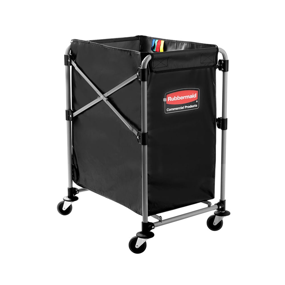 Rubbermaid 1881749 Laundry Cart w/ Collapsible Basket, 24 1/5" L x 20 3/10" W x 34"H