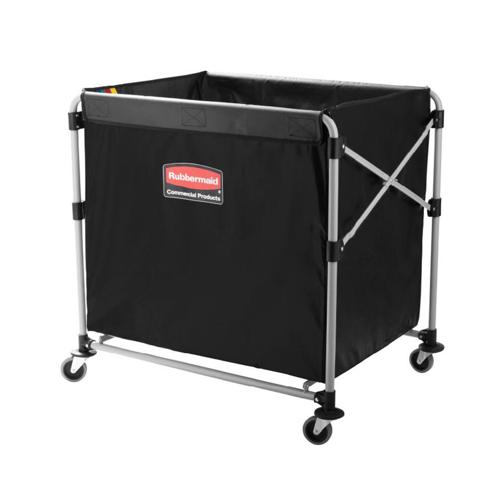 Rubbermaid 1881750 Laundry Cart w/ Collapsible Basket, 35 7/10" L x 24 1/10" W x 34"H
