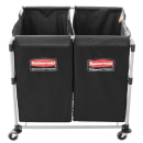Rubbermaid 1881781 Laundry Cart w/ Collapsible Basket, 35 7/10" L x 24 1/10" W x 34"H thumbnail 2