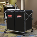 Rubbermaid 1881781 Laundry Cart w/ Collapsible Basket, 35 7/10" L x 24 1/10" W x 34"H thumbnail 6
