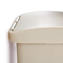 Rubbermaid 1883455 4 gal Rectangle Plastic Step Trash Can, 14 13/16"L x 9 2/32" W x 15 11/16" H, Beige thumbnail 3