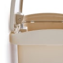 Rubbermaid 1883455 4 gal Rectangle Plastic Step Trash Can, 14 13/16"L x 9 2/32" W x 15 11/16" H, Beige thumbnail 4