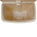 Rubbermaid 1883455 4 gal Rectangle Plastic Step Trash Can, 14 13/16"L x 9 2/32" W x 15 11/16" H, Beige thumbnail 6