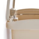 Rubbermaid 1883456 8 gal Rectangle Plastic Step Trash Can, 16 47/64" L x 10 21/32" W x 21 7/64" H, Beige thumbnail 3