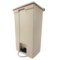 Rubbermaid 1883552 24 gal Rectangular Slim Jim® Step Trash Can - 22 7/16"L x 13 7/8"W x 32 1/2"H, Beige thumbnail 7