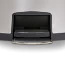 Rubbermaid 1901992 13 gal Rectangle Metal Step Trash Can, 18 7/64" L x 13 7/10" W x 28 21/32" H, Black thumbnail 3