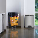 Rubbermaid 1901999 4 gal Rectangle Metal Step Trash Can, 21 4/5"L x 16 15/64" W x 31 53/64" H, Black thumbnail 2