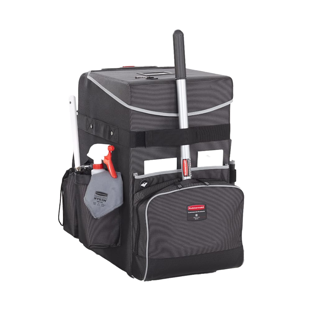 Rubbermaid 1902465 Housekeeping Cart w/ Large Caddy - 22" x 15" x 24 3/4", Black